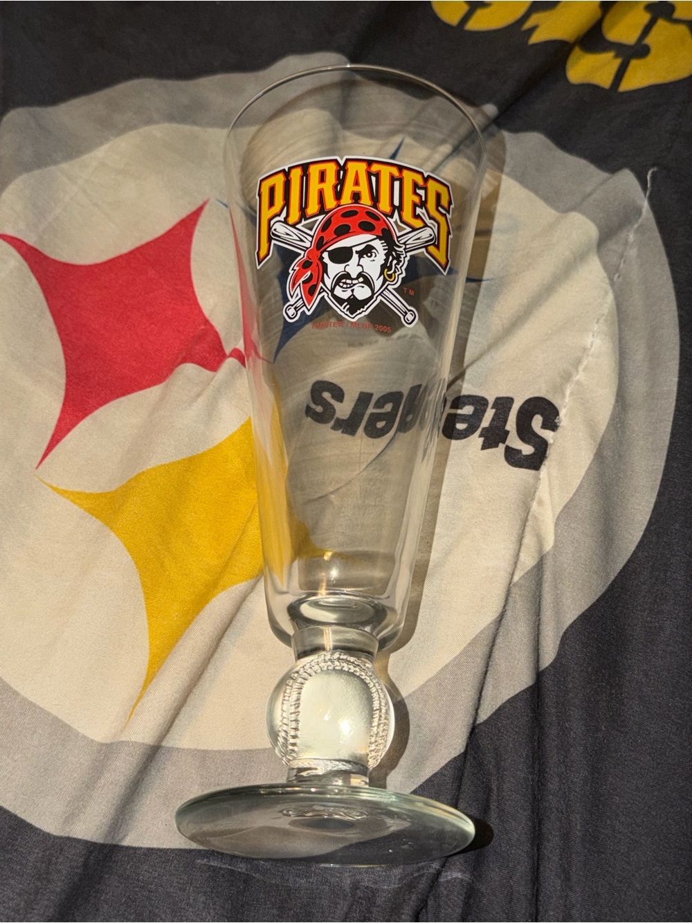 Hunter MLB Baseball Pittsburgh Pirates 2005 Beer Glass Collectible Used Pre Own.